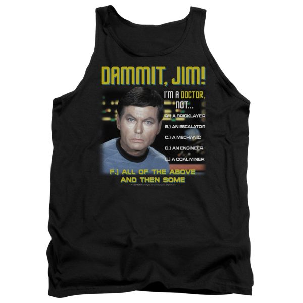 STAR TREK : ALL OF THE ABOVE ADULT TANK BLACK LG Hot on Sale