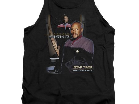 STAR TREK : CAPTAIN SISKO ADULT TANK BLACK LG Sale