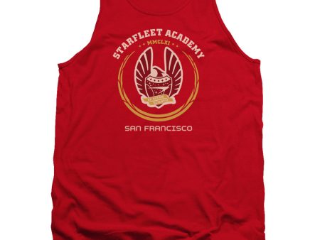 STAR TREK : ACADEMY HERALDRY ADULT TANK RED LG Hot on Sale