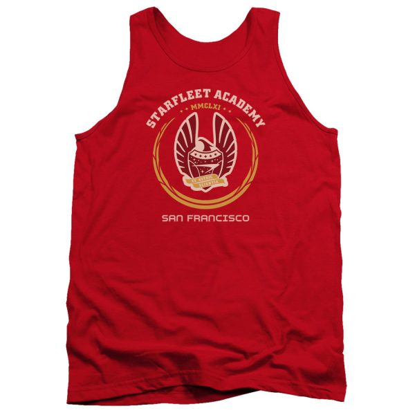 STAR TREK : ACADEMY HERALDRY ADULT TANK RED LG Hot on Sale