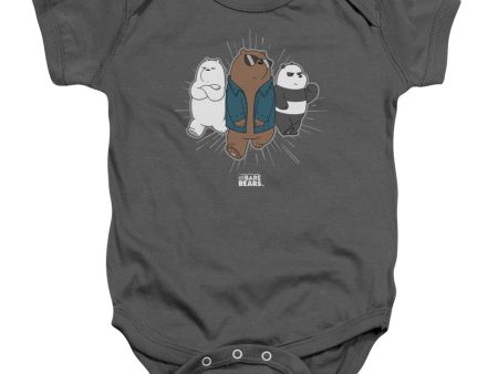 WE BARE BEARS : JACKET INFANT SNAPSUIT Charcoal MD (12 Mo) For Cheap