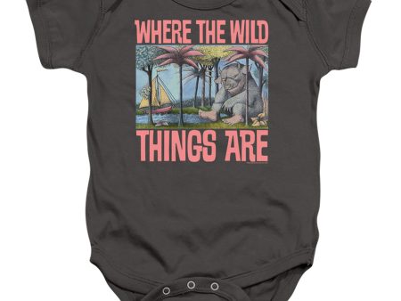 WHERE THE WILD THINGS ARE : COVER INFANT SNAPSUIT Charcoal SM (6 Mo) Supply