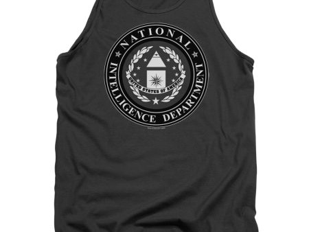 STARGATE SG1 : NID LOGO ADULT TANK CHARCOAL MD on Sale