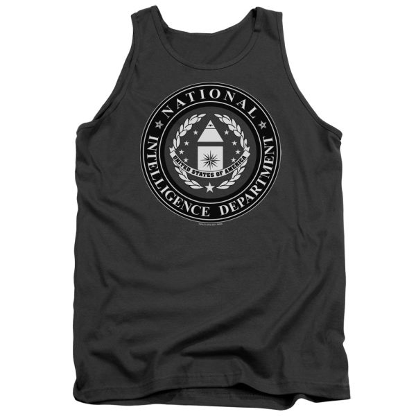 STARGATE SG1 : NID LOGO ADULT TANK CHARCOAL MD on Sale