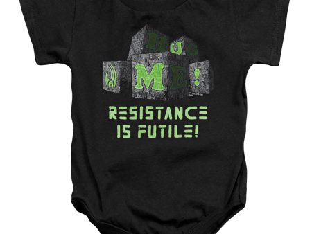 STAR TREK : BORG BLOCKS INFANT SNAPSUIT Black SM (6 Mo) Online Hot Sale