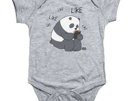 WE BARE BEARS : LIKE LIKE LIKE INFANT SNAPSUIT Athletic Heather XL (24 Mo) Online Hot Sale