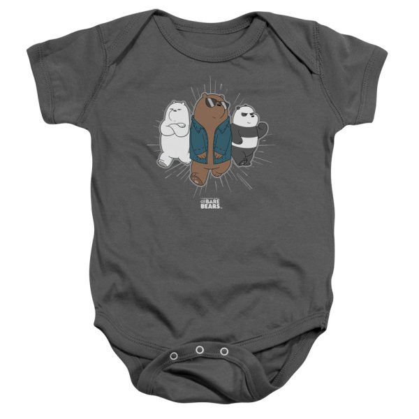 WE BARE BEARS : JACKET INFANT SNAPSUIT Charcoal SM (6 Mo) Discount