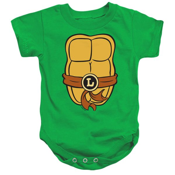 TEENAGE MUTANT NINJA TURTLES : LEONARDO CHEST INFANT SNAPSUIT Kelly Green SM (6 Mo) Online