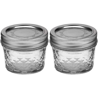 Ball Quilted Crystal Jelly Jars with Lids and Bands, 4-Ounce, Clear Online Sale