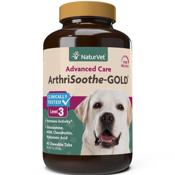 NaturVet ArthriSoothe-GOLD® Advanced Care Chewable Tablets Online Sale